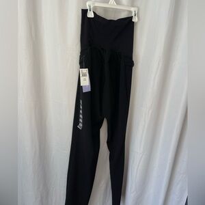 Black Motherhood Maternity Dress Pants, Stretchy, Petite Medium NWT